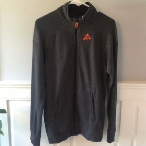 adidas knitted zip up sweater